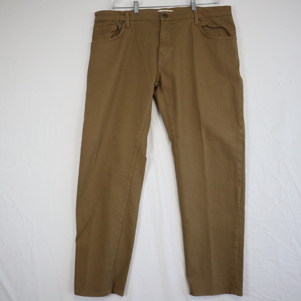 Mavi Jeans Pants Mens 42x32 Zach Straight Leg Comfort Stretch 5-Pocket Brown